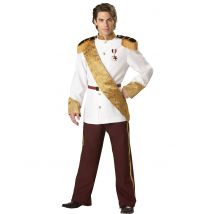 Prins kostuum voor heren - Premium - Thema: Verkleedideeën - Grijs, Wit - Maat L