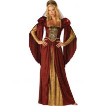 Renaissance kostuum voor vrouwen - Premium - Thema: Verkleedideeën - Rood - Maat L