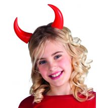 Rode Halloween hoorns voor kinderen - Thema: Duivel - Rood - Maat One Size