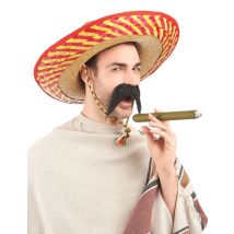 Mexicaanse hoed voor volwassenen - Thema: Carnaval accessoire - Roze - Maat Uniek Formaat