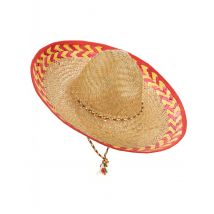 Mexicaanse hoed voor volwassenen - Thema: Carnaval accessoire - Roze - Maat Uniek Formaat