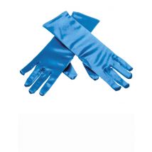 Blauwe ijsprinses handschoenen voor kinderen - Thema: Prinsessen - Blauw - Maat One Size