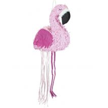 Lichtroze en donkerroze flamingo pinata - Thema: Dieren - Roze - Maat One Size