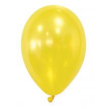 50 metallic gele ballonnen - Thema: Kleuren - Geel - Maat Uniek Formaat