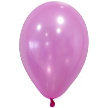50 metallic roze ballonnen - Thema: Kleuren - Roze - Maat Uniek Formaat