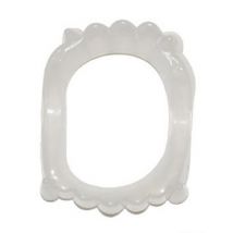 Fosforescerend gebit voor kinderen Halloween - Thema: Magie en Horror - Grijs, Wit - Maat One Size