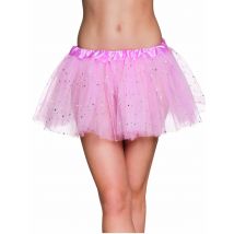 Roze glitter tutu voor vrouwen - Thema: Carnaval accessoire - Roze - Maat Uniek Formaat