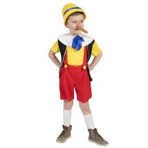 Houten pop kostuum voor kinderen - Thema: Sprookjes - Maat 116 (6-7 jaar)