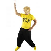 Brice de Nice surfer kostuum voor tieners - Thema: Humoristisch - Geel - Maat 140/158 (14-16 jaar)