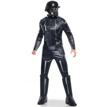 Deluxe Death Trooper kostuum voor mannen - Thema: Bekende personages - Zwart - Maat M / L