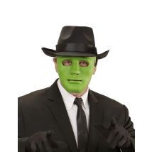 Groen masker anoniem voor volwassenen - Thema: Bekende personages - Groen - Maat One Size