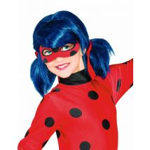 Ladybug pruik voor meisjes - Thema: Bekende personages - Blauw - Maat One Size