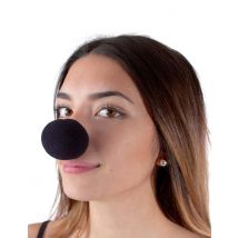 Zwarte clown neus voor volwassenen - Thema: Circus/ Clowns - Zwart - Maat One Size