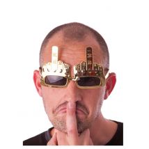 Middelvinger bril voor volwassenen - Thema: Beachparty - Overige - Maat One Size