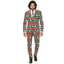 Mr. Festive Opposuits kerst kostuum voor mannen - Thema: De origineelste - Gekleurd - Maat L (54)