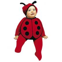 Schattig klein lieveheersbeestje kostuum voor baby's - Thema: Dieren - Rood - Maat One Size