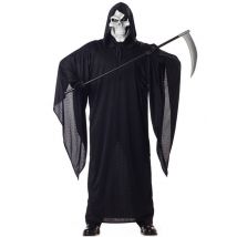 Grote Grim Reaper outfit voor mannen - Thema: Reaper - Zwart - Maat XL