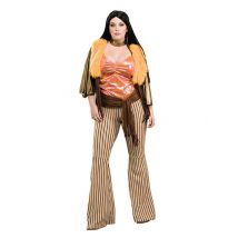 Hippie kostuum jaren 60 - grote maten - Thema: Jaren 60/70 - Gekleurd - Maat XL