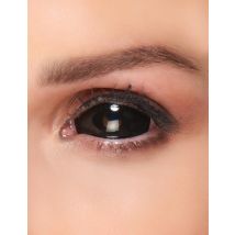 Zwarte ogen contact fantasielenzen zonder correctie voor volwassenen - Thema: Halloween - Zwart - Maat Uniek Formaat