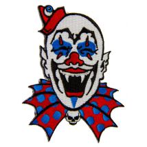 Gothic clown patch - Thema: Circus/ Clowns - Gekleurd - Maat Uniek Formaat