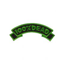 Groen en zwart 100% Dead patch - Thema: Magie en Horror - Groen - Maat Uniek Formaat