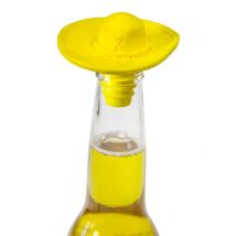 Gele sombrero flessendop - Thema: Beachparty - Geel - Maat Uniek Formaat