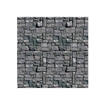 Grijze muur decoratie - Thema: Halloween - Zilver / Grijs - Maat Uniek Formaat