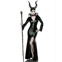 Duivelse sprookjes heks kostuum voor vrouwen - Thema: Luxe - Zwart - Maat L (40)