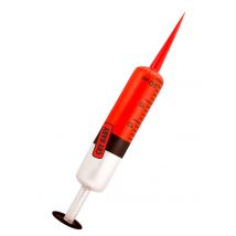 Opblaasbare dokter injectiespuit - Thema: Opblaasbaar - Rood - Maat Uniek Formaat