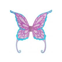 Turquoise en paarse feeënvleugels - Thema: Carnaval accessoire - Gekleurd - Maat One Size