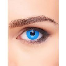 Blauwe ogen contactlenzen voor volwassenen - Thema: Kleuren - Blauw - Maat Uniek Formaat