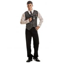 Jaren 20 gangster kostuum voor mannen - Thema: Jaren 20/30 - Zwart - Maat M / L