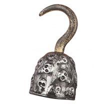 Piraten haak voor volwassenen - Thema: Piraten - Zilver / Grijs - Maat One Size