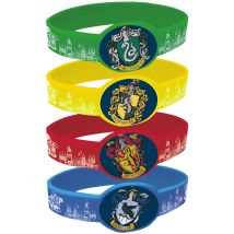 4 elastische Harry Potter armbanden - Thema: Alle licenties - Gekleurd - Maat Uniek Formaat