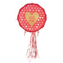 Piñate Love you! - Thema: Nouveautés FIN - Rood - Maat Uniek Formaat