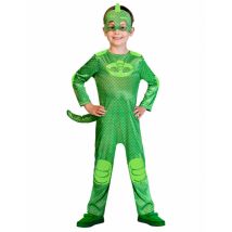 PJ Masks Gekko kostuum voor kinderen - Thema: Carnaval accessoire - Groen - Maat 110/116 (5-6 jaar)
