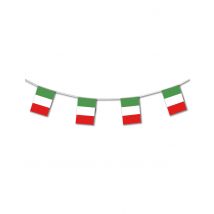 Plastic Italië slinger - Thema: Nationaliteit en Supporters - Gekleurd - Maat Uniek Formaat