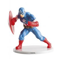 Captain America figuurtje - Thema: Bekende personages - Gekleurd - Maat Uniek Formaat