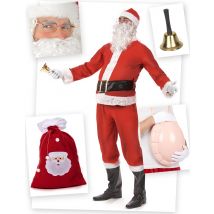 Compleet kostuum kerstman voor volwassenen - Thema: Kerstman - Gekleurd - Maat Uniek Formaat