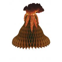 Vulkaan tafeldecoratie - Oranje - Maat Uniek Formaat