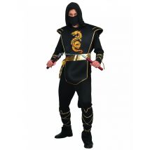 Zwart ninja pak voor mannen - Thema: Ninja's - Zwart - Maat L
