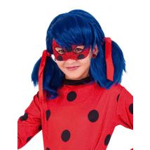 Glimmend LadyBug masker voor kinderen - Thema: Bekende personages - Zwart - Maat One Size