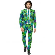 Mr. Juicy jungle Opposuits kostuum voor mannen - Thema: Hawaï - Groen - Maat S / M (48)
