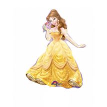 Kleine aluminium Belle ballon - Thema: Sfeer decoratie - Geel - Maat One Size