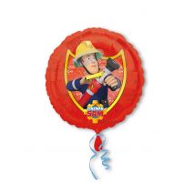 Aluminium Sam de Brandweerman ballon - Thema: Bekende personages - Gekleurd - Maat One Size