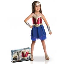 Luxe Wonder Woman kostuum voor meisjes - Thema: Cadeau verpakkingen - Multicolore - Maat 92/104 (3-4 jaar)
