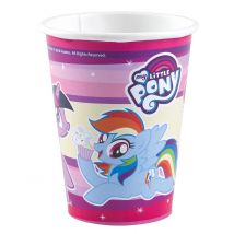 8 kartonnen My Little Pony bekers - Thema: Bekende personages - Gekleurd - Maat One Size