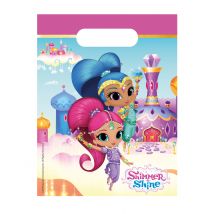 6 Shimmer + Shine cadeauzakjes - Thema: Bekende personages - Gekleurd - Maat Uniek Formaat