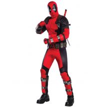 Super deluxe Deadpool kostuum voor volwassenen - Thema: Bekende personages - Rood - Maat M / L
