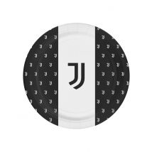 8 kartonnen Juventus bordjes - Thema: Sfeer decoratie - Grijs, Wit - Maat Uniek Formaat